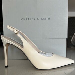 Charles & Keith Stiletto Heel Slingback Pumps